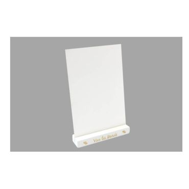 Porte-Menu Bois Blanc - Repère de table - Vive les Mariés - Or | JOURDEFETE.COM Porte-Menu Bois Blanc - Repère de table - Vive les Mariés - Or | JOURDEFETE.COM