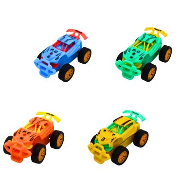 Lot de quatre petites voitures 4x4 tout-terrain de couleurs vives jaune orange bleu vert | jourdefete.com Lot de quatre petites voitures 4x4 tout-terrain de couleurs vives jaune orange bleu vert | jourdefete.com