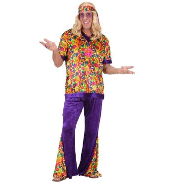 Déguisement de Hippie Coloré pour Homme - Taille au Choix Déguisement de Hippie Coloré pour Homme - Taille au Choix
