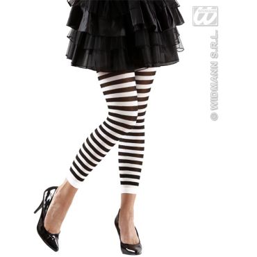 Leggings rayés Noir et Blanc Leggings rayés Noir et Blanc