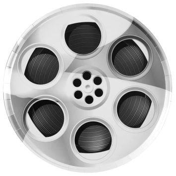 Placez sur votre table ces jolies assiettes pour votre événement sur le thème du cinéma | jourdefete.com