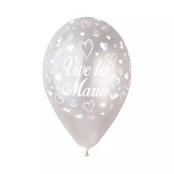 10 ballons argent | jourdefete.com