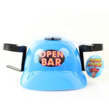 Casque Anti-Soif Bleu "Open Bar"
