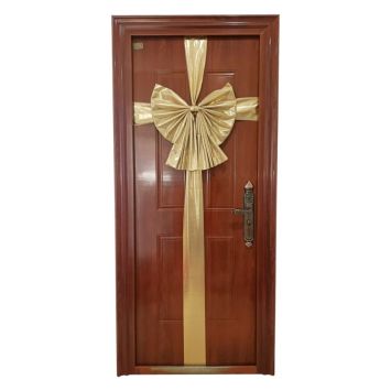 Nœud de porte de Noël en velours - 50 x 3 x 55 cm - Couleur au choix