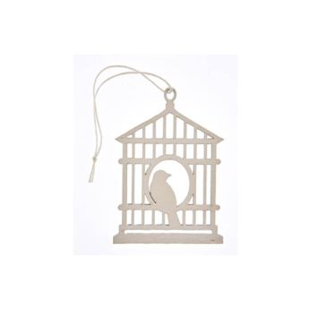 2 Cages à oiseaux plates - Blanc