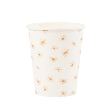 8 gobelets en carton FSC® - 255 ml - Collection Daisy