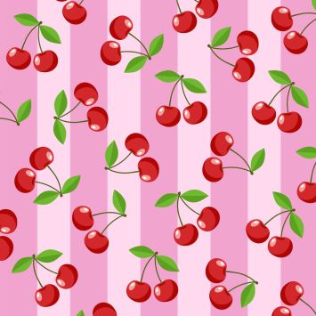 20 serviettes en papier - 33 x 33 cm - Atelier "Cerises"