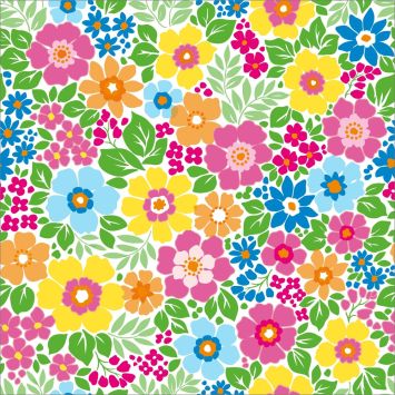 20 serviettes en papier - 33 x 33 cm - Atelier "Jardin de Lena Multicolore"
