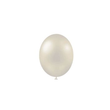 25 Ballons de baudruche métallisés - Blanc | jourdefete.com