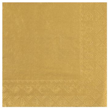 25 serviettes Crystal Rainbow - 33 x 33 cm - Couleur au choix