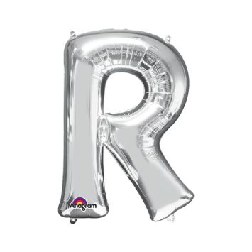 Ballon à air Lettre "R" - Argenté