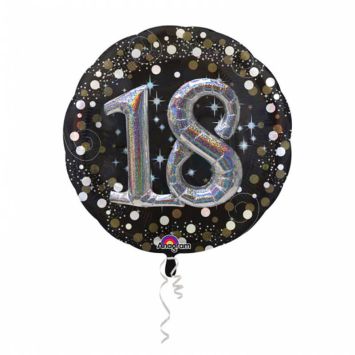 Ballon Métallique Hélium - 18 ans 