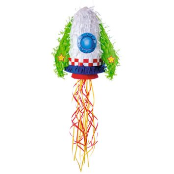 Piñata en forme de fusée spatiale