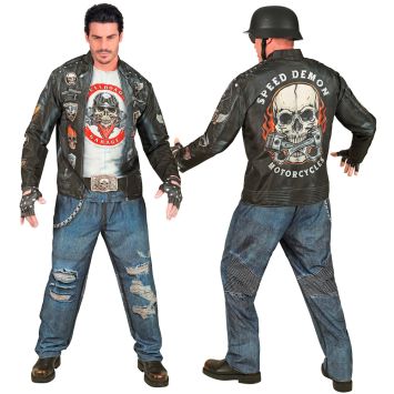 Déguisement de Motard pour homme - Fast Costume - Taille au choix