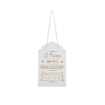 Pancarte Blanche - Collection "Je T'Aime"