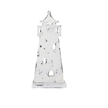 Décoration Phare Blanc - 27 cm