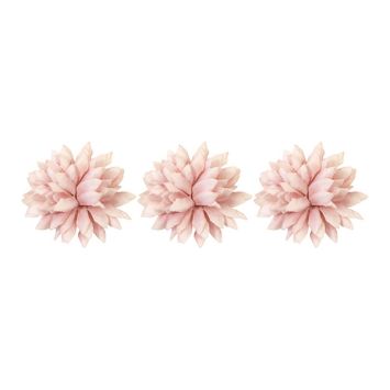 Mini dahlia sur tige rose x6, décoration florale élégante | jourdefete.com