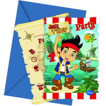 Cartes d'invitations Jake et les pirates du pays imaginaire Disney®