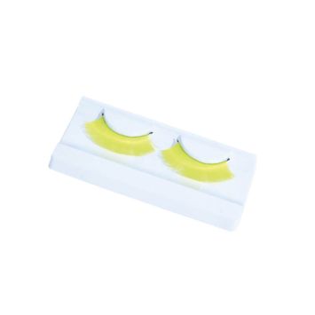 Faux cils fluo - Jaune