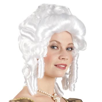 Perruque Femme Baroque - Blanche