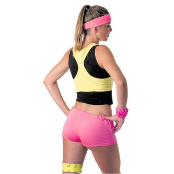 Mini Short Fluo Rose Femme - Taille Unique