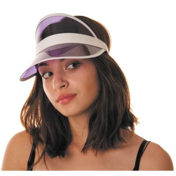 Visière Joueur de Poker - Violette