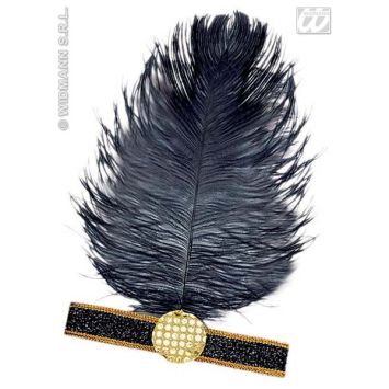 Accessoire bandeau Charleston Noir