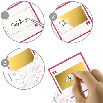 6 invitations personnalisables à gratter 