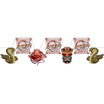 Banderole de 7 fanions - 3 m - Collection Aventurier