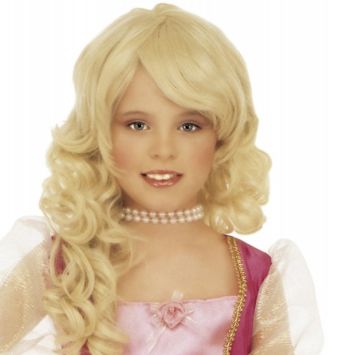  Perruque Fille "Barbara" - Blonde