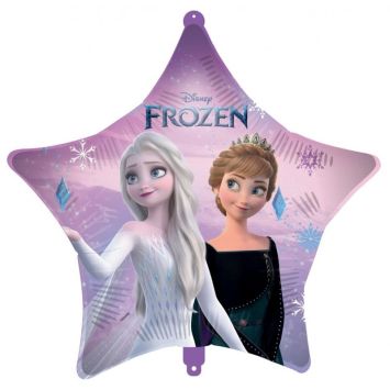 Ballon en aluminium en forme d'étoile - Diamètre 46 cm - La Reine des Neiges™