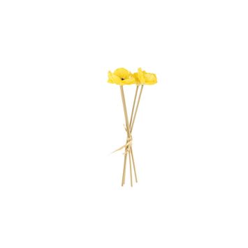 Bouquet de 4 coquelicots - 35 cm - Couleur au choix