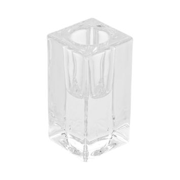Optez pour ce splendide bougeoir flambeau en verre pour votre table | jourdefete.com