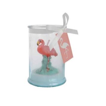 Bougie-Flamant-Rose-tropical | jourdefete.com