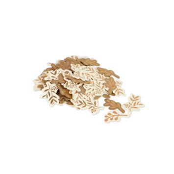 confettis-laurier-bronze-décoration-table | jourdefete.com