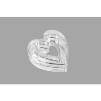 Sachet de 3 Boites Coeur - Transparent