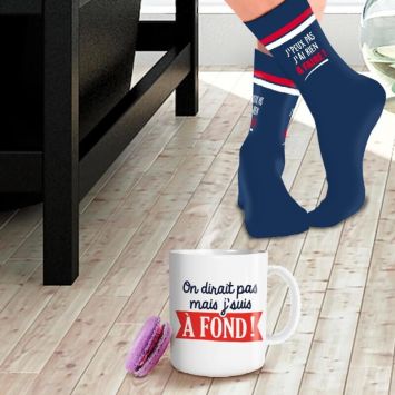 Coffret Cadeau Mug et Chaussettes - Rien à faire !