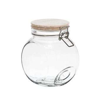 Bocal de Conservation Verre et Bois - 1,7 L