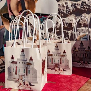 4 Sacs Cadeaux - Collection Chevalier Bordeaux