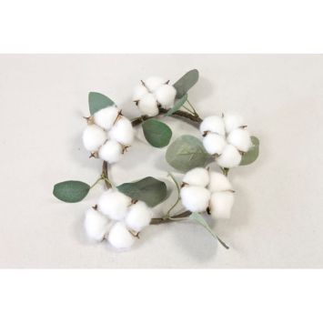 Couronne de fleurs de coton | joudefete.com
