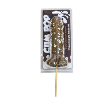 Sucette pénis au chocolat noir - 15 cm | jourdefete.com