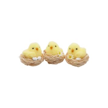 Un magnifique poussin dans son nid à poser sur votre table de Pâques | jourdefete.com