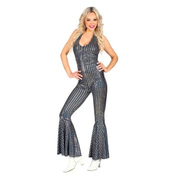 Déguisement Disco Argenté pour femme - Taille au choix