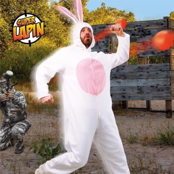 Déguisement de Super Lapin pour adulte - Taille unique