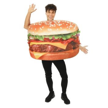 Déguisement humoristique de Burger pour adulte - Taille unique