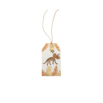8 etiquettes collection dinosaure kraft | jourdefete.com