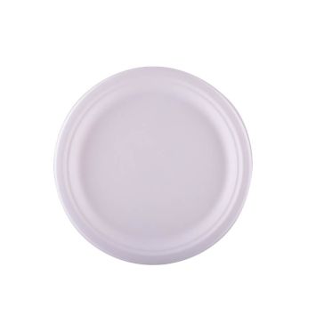 25 assiettes en fibre de canne 18 cm
