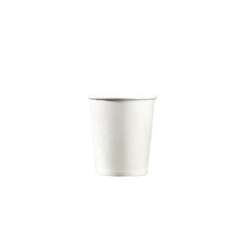 50 gobelets en carton blanc