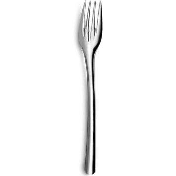 6 petites fourchettes en acier inoxydable sur carte - 12,5 cm - Collection Slim²