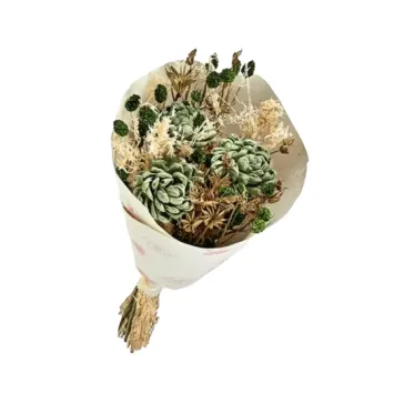 Bouquet de fleurs Sola vert - 50 cm